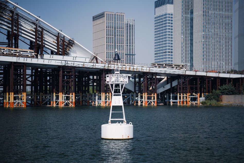 Sensors on a bridge measuring structural integrity