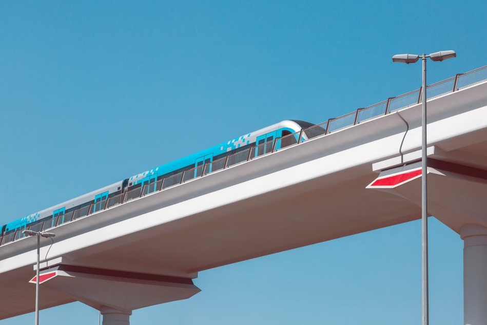 Modern urban transport infrastructure with smart technology