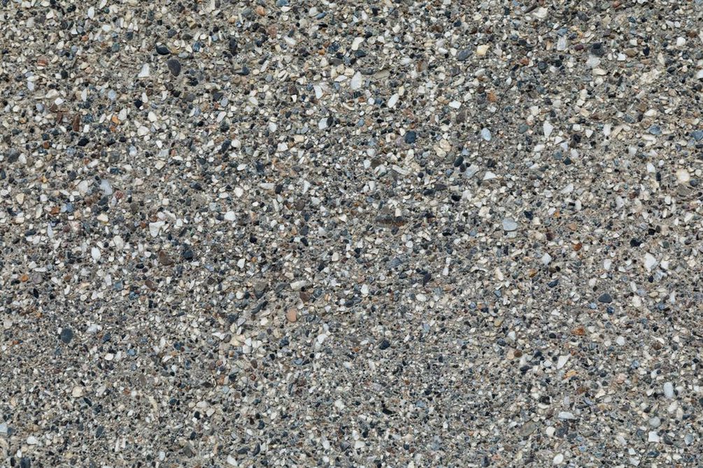 Aggregate and binder visible in a pavement core