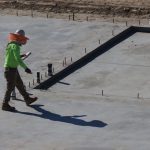 Engineer examines an aging bridge support