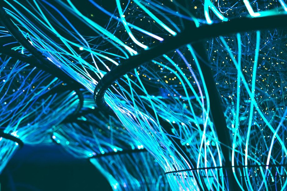 fiber optic cables used for real-time monitoring in a tunnel