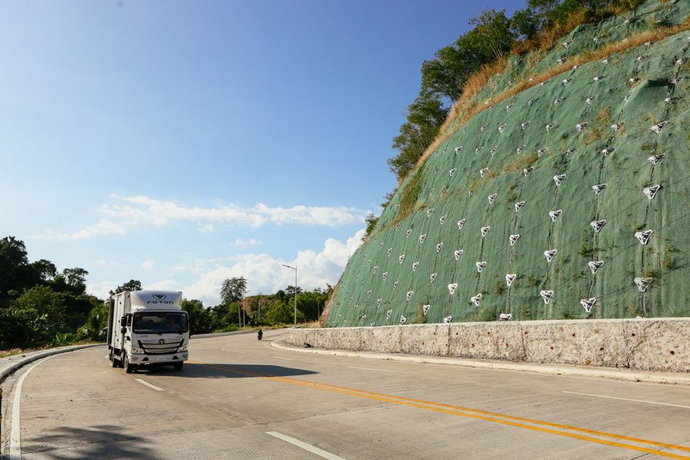 Field inspection of an instrumented road embankment