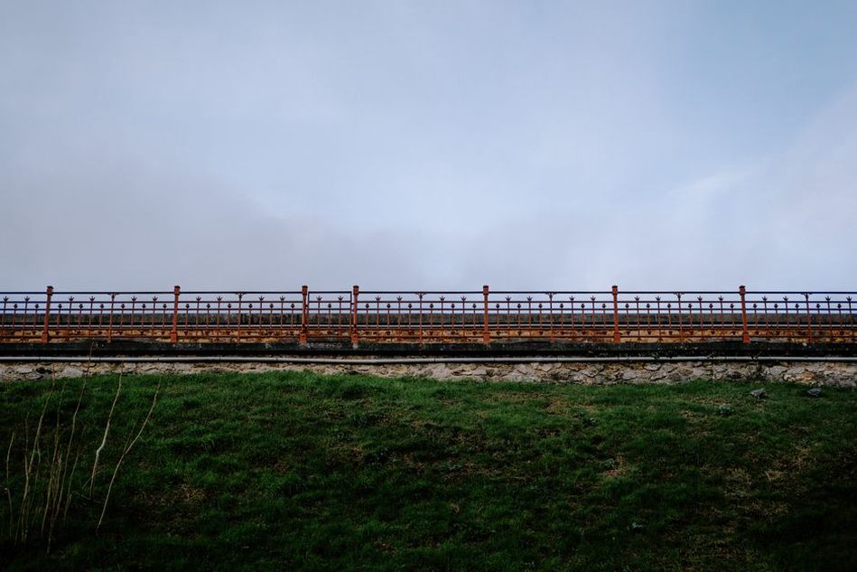 Instrumentation tracks movement along a rail embankment