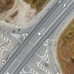 Laser equipment measuring highway surface profile