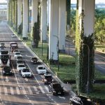 A modern bridge designed with eco-friendly materials