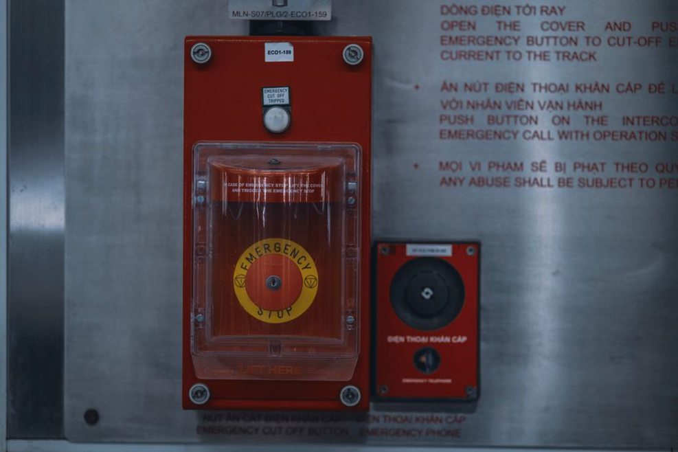 Operators monitor airflow and smoke control alarms