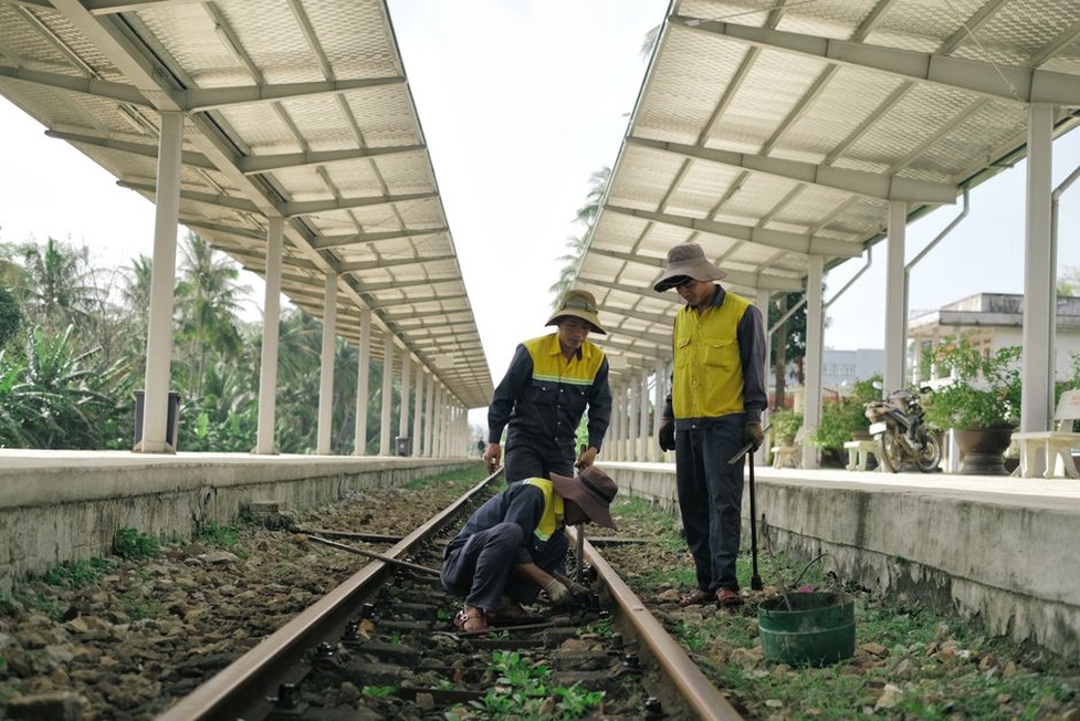 Field notes beside a railway drainage inspection