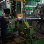 Lining segments awaiting dimensional and surface checks