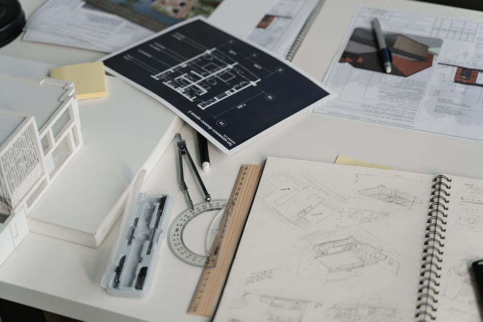 Notes beside diagrams capture questions for review