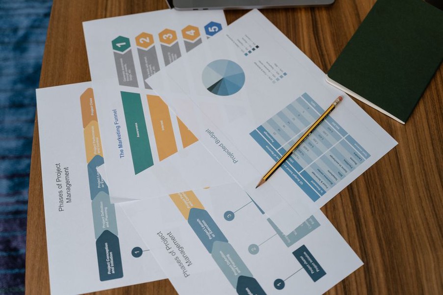 Monitoring charts and dated observations on a report page